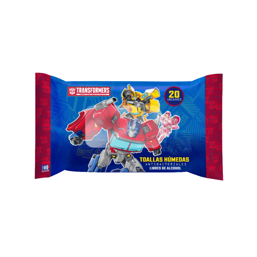 1 Wipes Nevada Kids Transformer 20 unds - Imagen 1