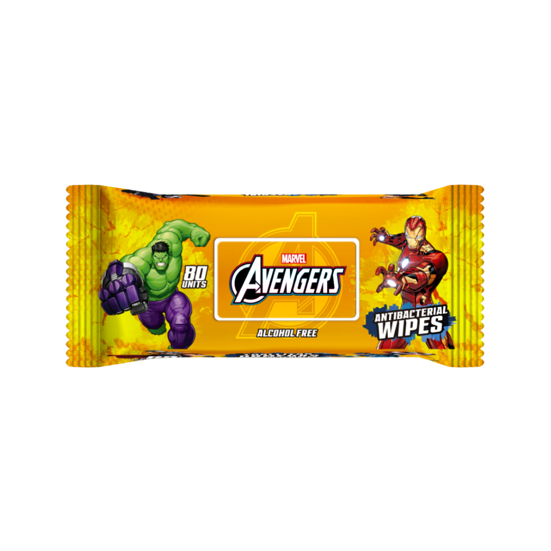 2 Wipes Nevada Kids de Avengers 80 unidades - Imagen 1