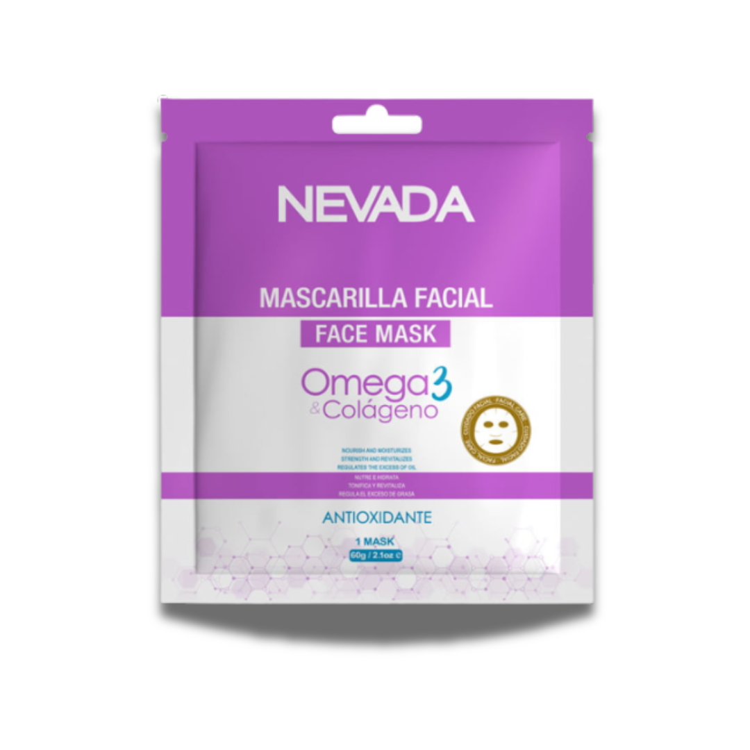 fotos sistemas - 2026-06-09T224624.715 Mascarilla Nevada facial Omega3 & Colágeno paq de 6pzas/60g - Imagen 1