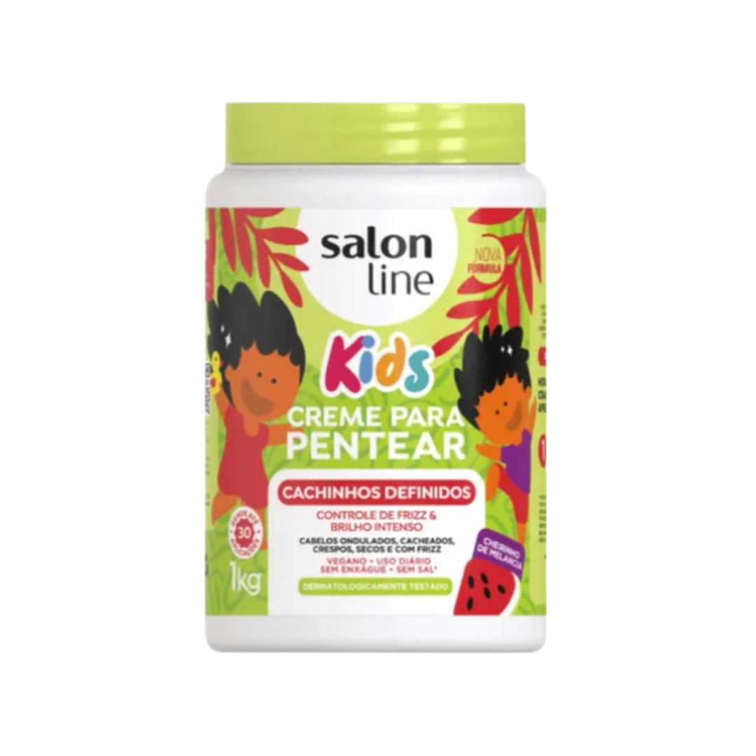 1 Crema para peinar Salon Line Kids Cachinhos Definidos 1kg - Imagen 1