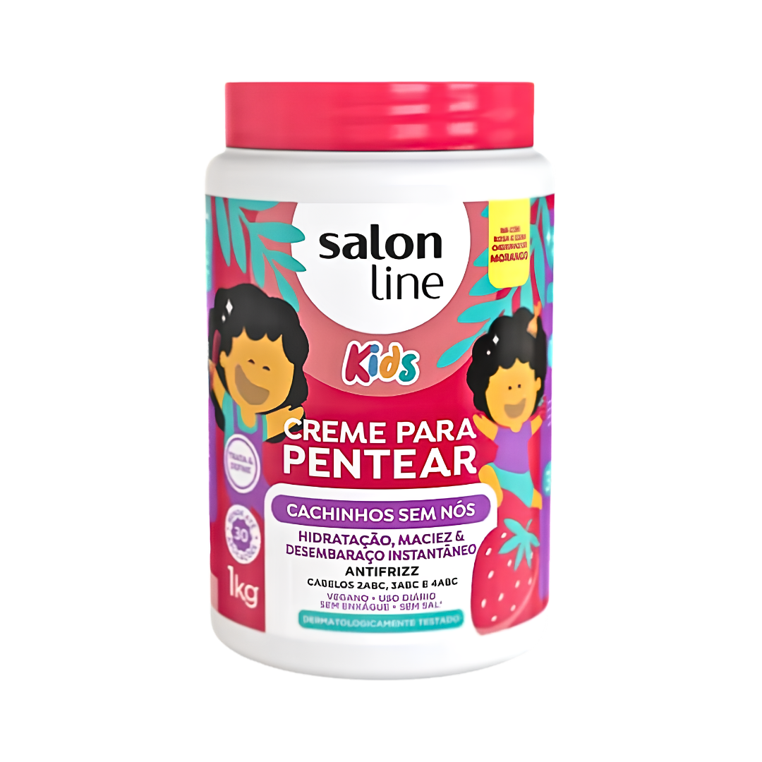 1 Crema para peinar Salon Line Kids Cachinhos Sem nos 1Kg - Imagen 1