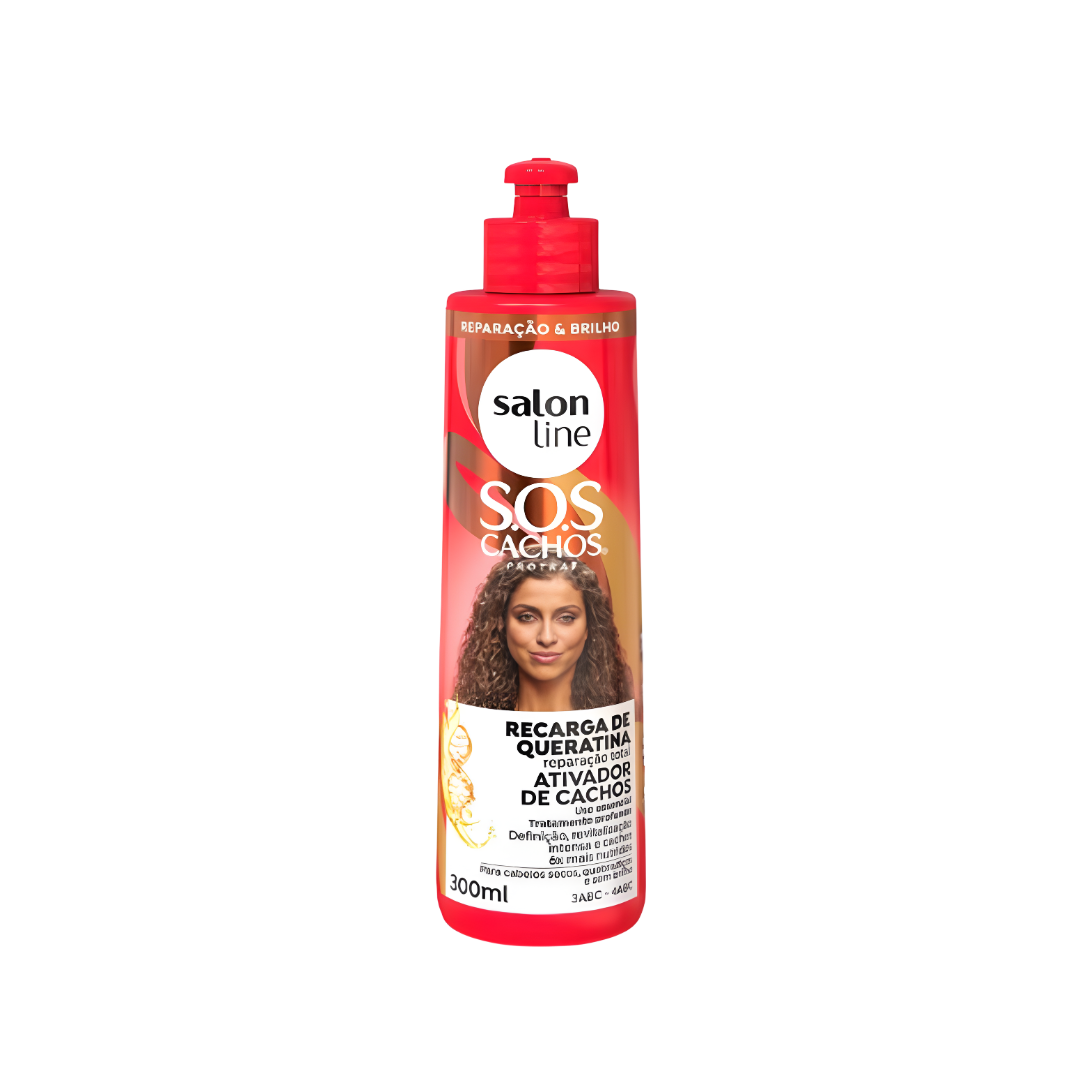 1 Activador de Cachos Salon Line S.O.S CACHOS Recarga de Queratina 300ml - Imagen 1