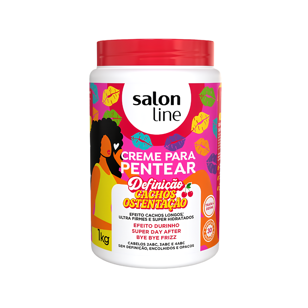 4 Crema para peinar Salon Line Definicao Cachos Ostentacao 1kg - Imagen 1