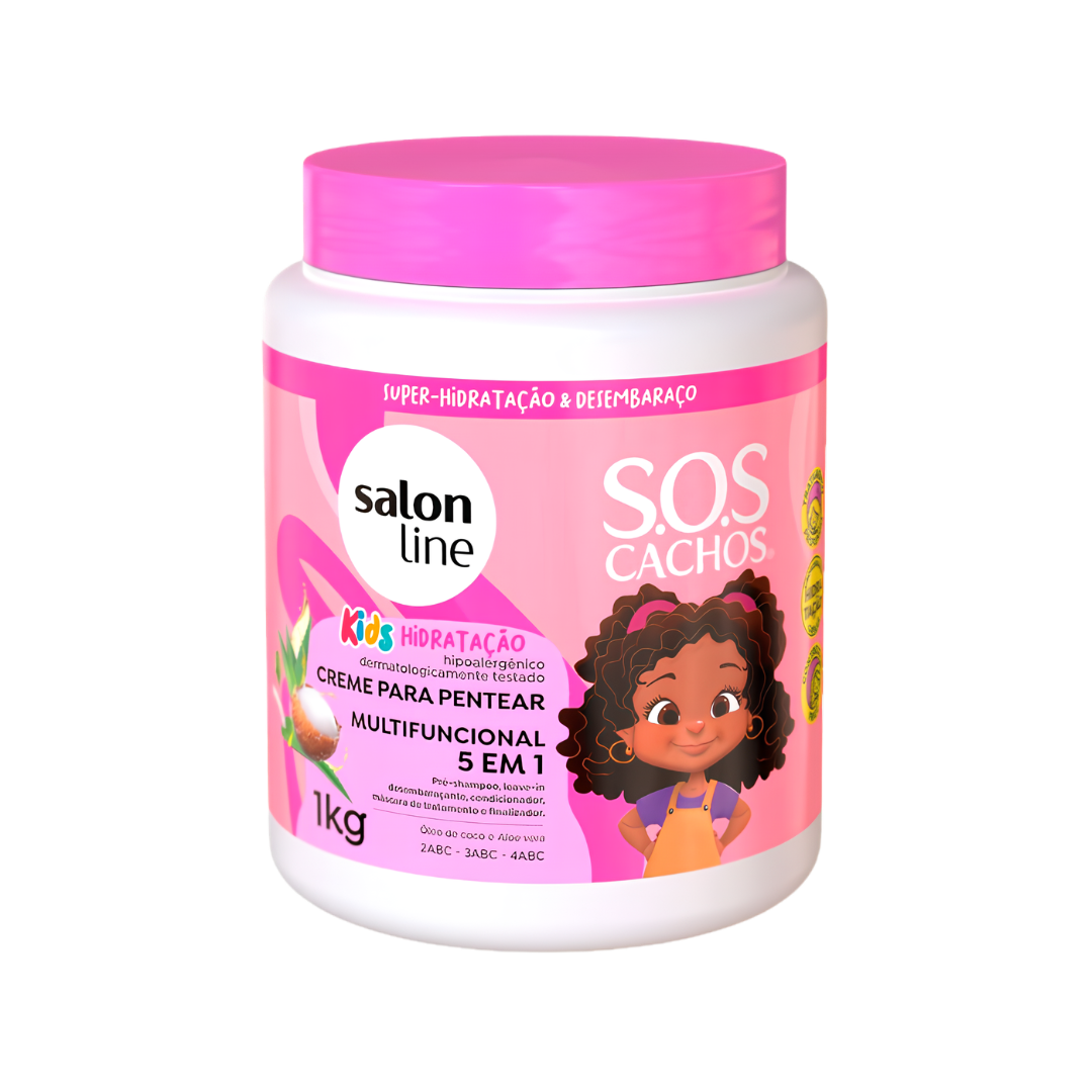 4 Crema para peinar Salon Line S.O.S Cachos 5 en 1 1kg - Imagen 1
