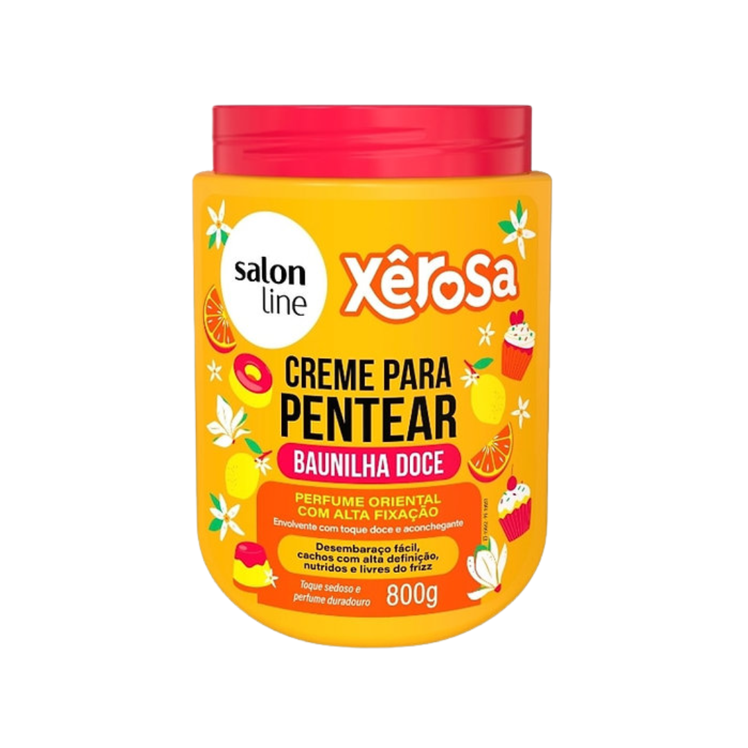 4 Crema para peinar Salon Line Xerosa Braunilha Doce 800g - Imagen 1