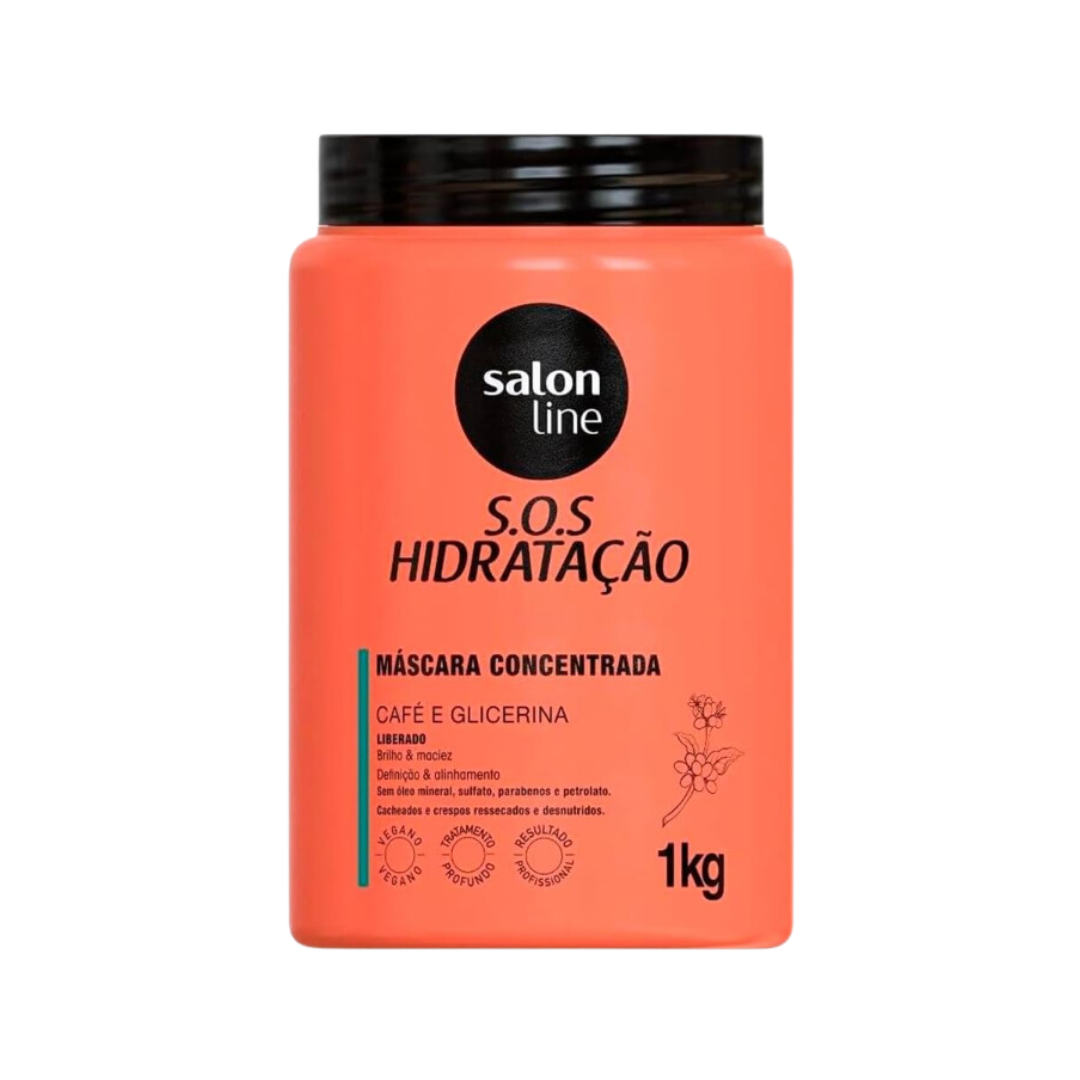 fotos sistemas - 2026-07-14T160933.452 Máscara Capilar Salon Line S.O.S HIDRATACAO Café e Glicerina 1kg - Imagen 1