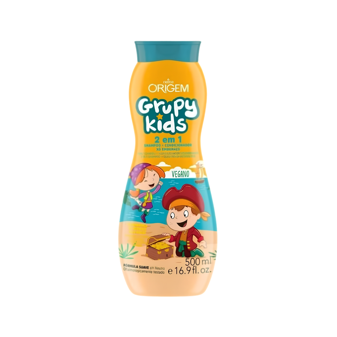 1 Shampoo 2 en 1 Nazca Origem Grupy Kids Xo Embaraco 500ml - Imagen 1