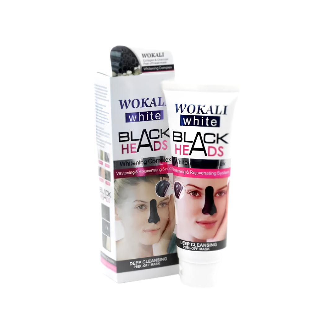 1 Mascarilla Negra Facial Wokali White 130ml - Imagen 1