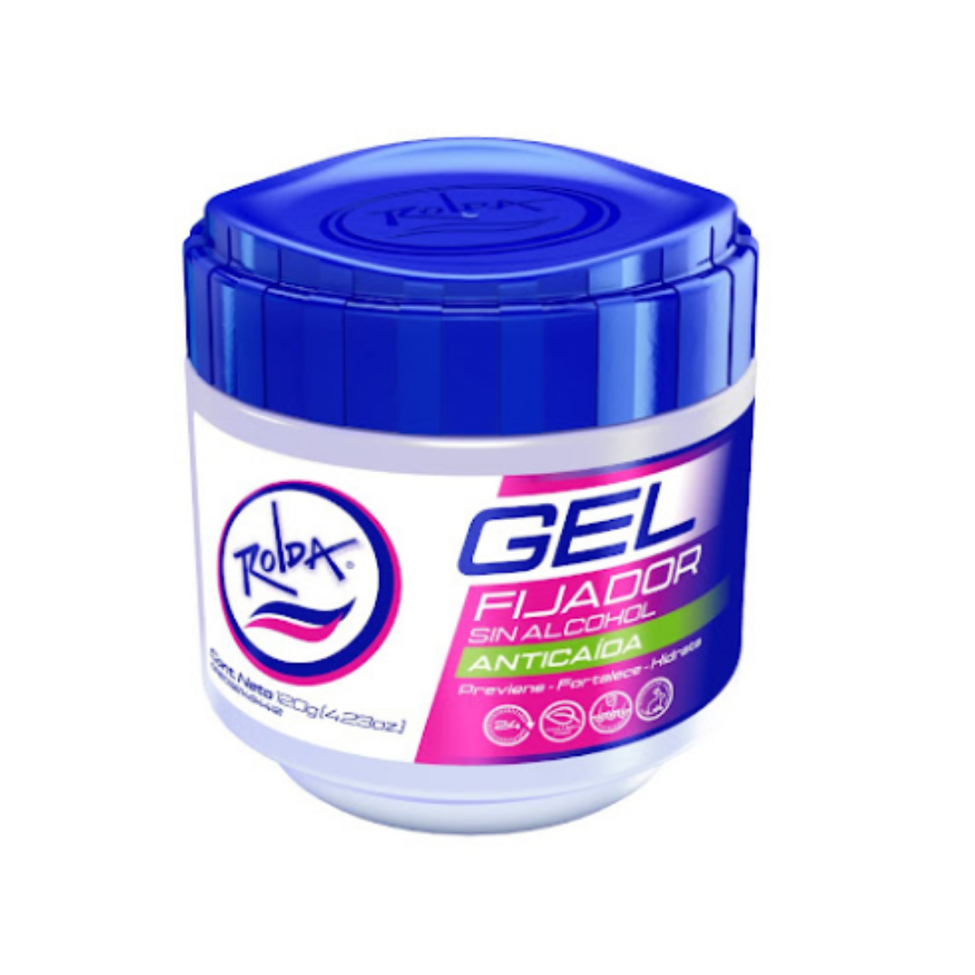 2 Gel Fijador Rolda Anti caída 120g - Imagen 1