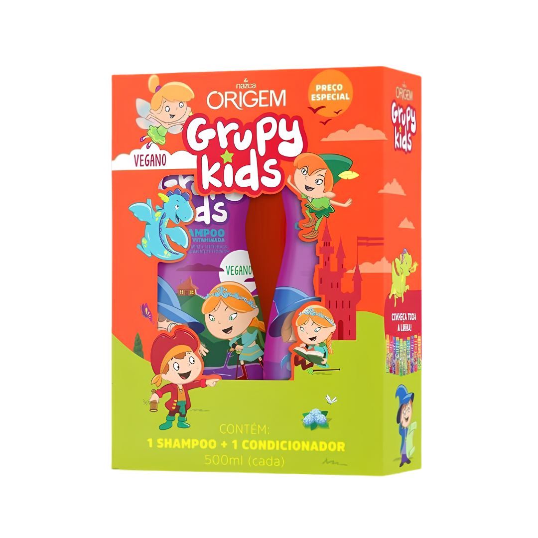 2 Set Capilar Nazca Origem Grupy Kids Forca Vitaminada 500ml - Imagen 1