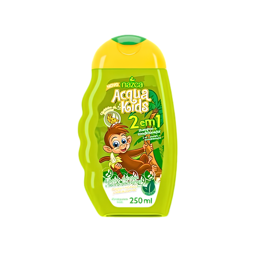 2 Shampoo 2 en 1 Nazca Acqua Kids Banana 250ml - Imagen 1