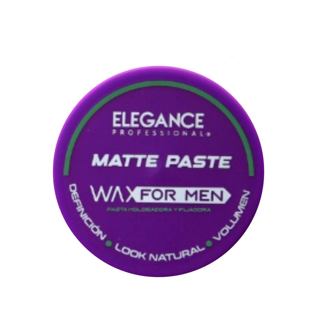 2 Cera Moldeadora Elegance Professional Matte Paste Wax for Men 100g - Imagen 1