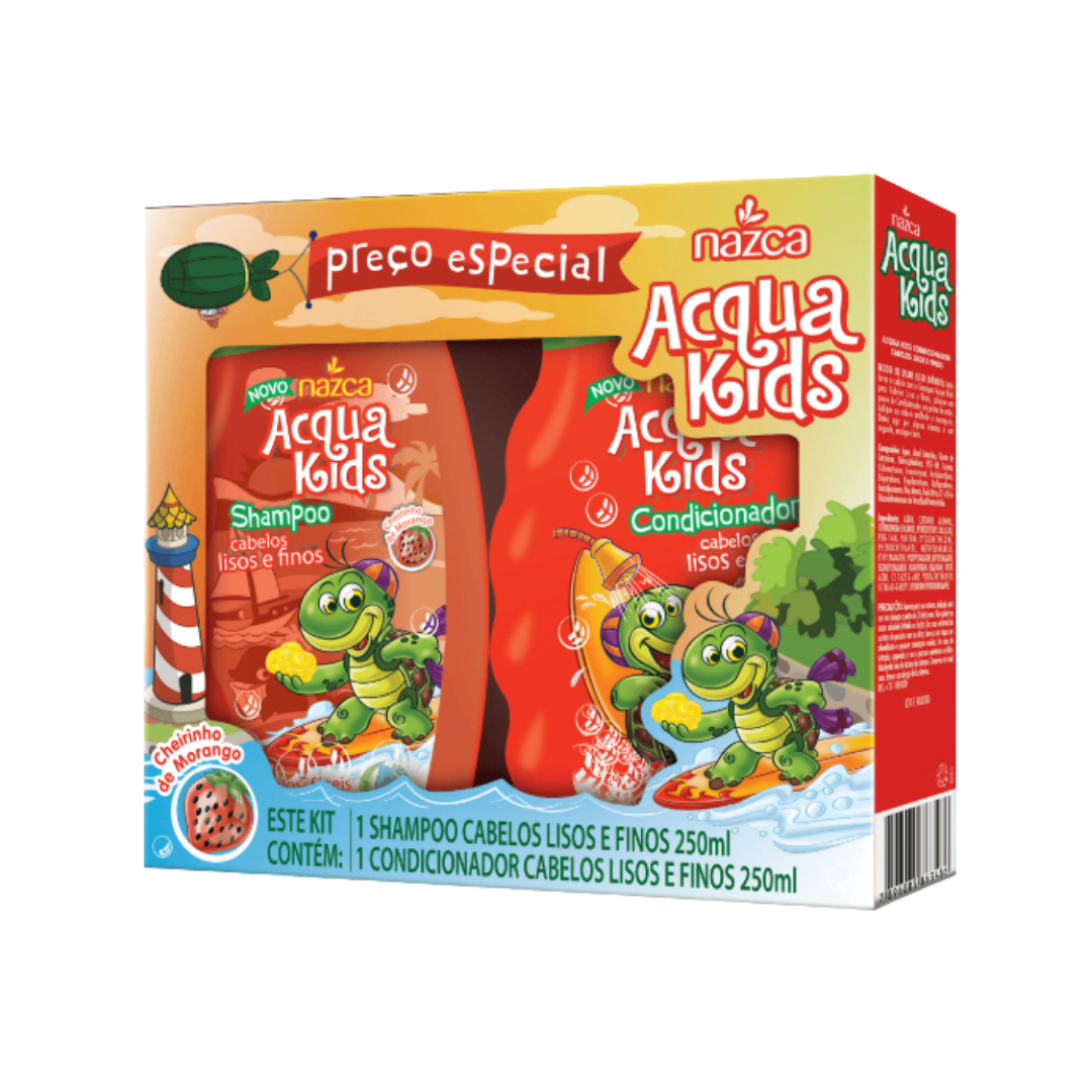 4 Set Capilar Nazca Acqua Kids Cabelos Finos e Lisos 250ml - Imagen 1