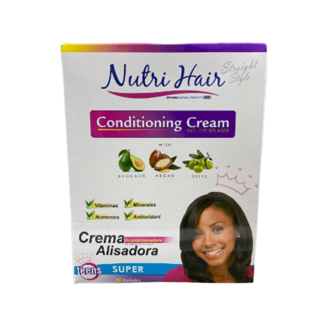 4 Crema Alisadora Nutri Hair Teen Super 6 unidades - Imagen 1