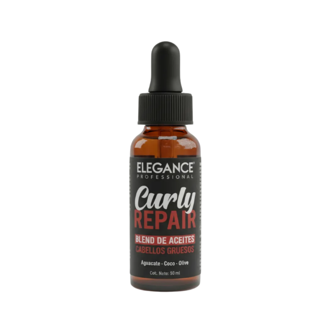 4 Aciete Capilar Elegance Curly Repair para Cabellos Gruesos 30ml - Imagen 1