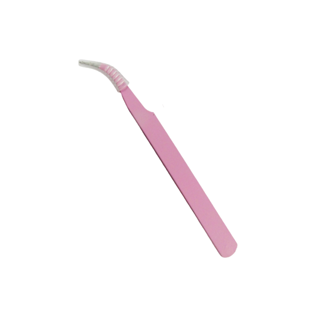 2 Pinza de Precisión Metálica de Punta Curva BT42 - Imagen 1