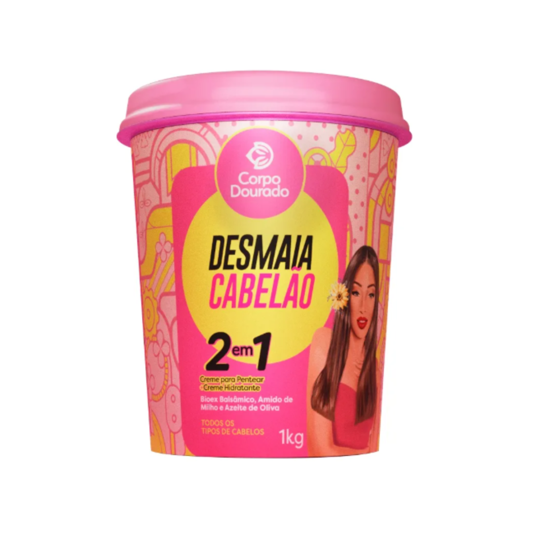 fotos sistemas 11 (23) Tratamiento Corpo Dourado Desmaia Cabelâo 2 en 1 1kg - Imagen 1